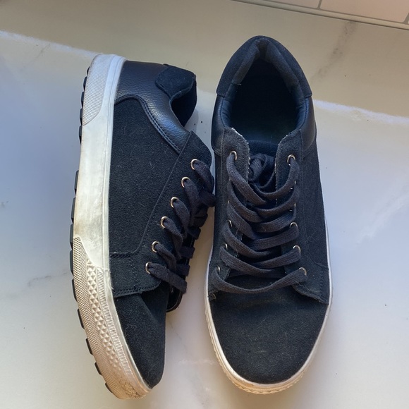 Peter Werth navy suede casual runners - Picture 2 of 2